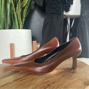 Brown leather, Y2K Ballin heels